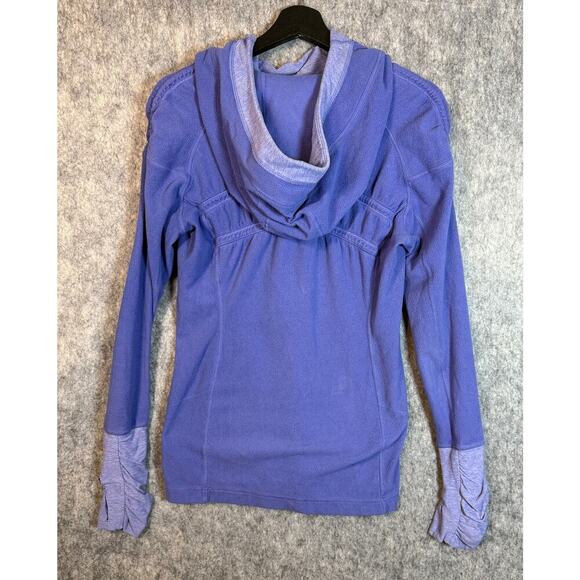 Lululemon Womens Apres Run Lightweight Persian Purple Pullover Hoodie - Size 8 - Picture 6 of 10